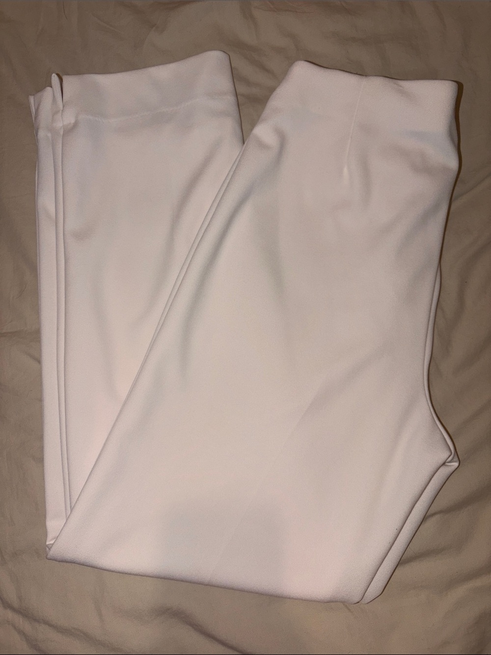White Women's Stretch Ponte Pants